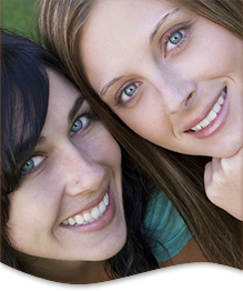 stock photo of two women